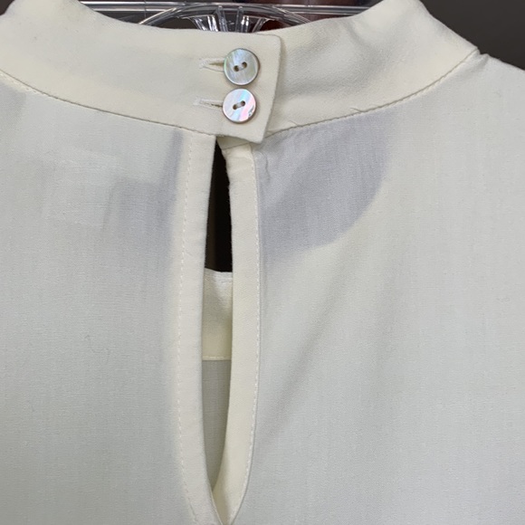 J. Jill Sleeveless A-line Tunic with  High Neck Ivory SP - Picture 7 of 10